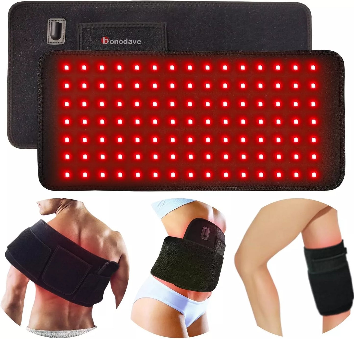 NEW LED Red Light Belt 660nm&850nm Infrared Light Therapy Pad for Body Fatigue Deep Therapy for Back Knee Hands Feet Relief