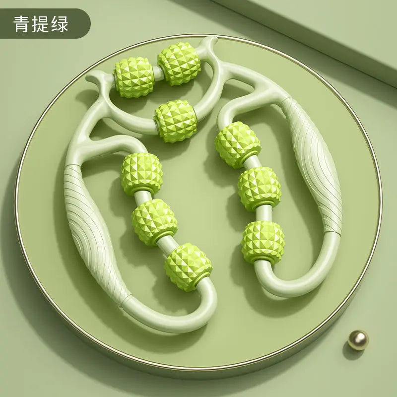 1Pcs 9-Wheel Fascia Muscle Roller for Cellulite,Massage, and Muscle Soreness