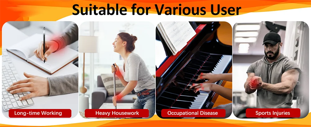 Red light therapy glove for hand pain relief and joint support