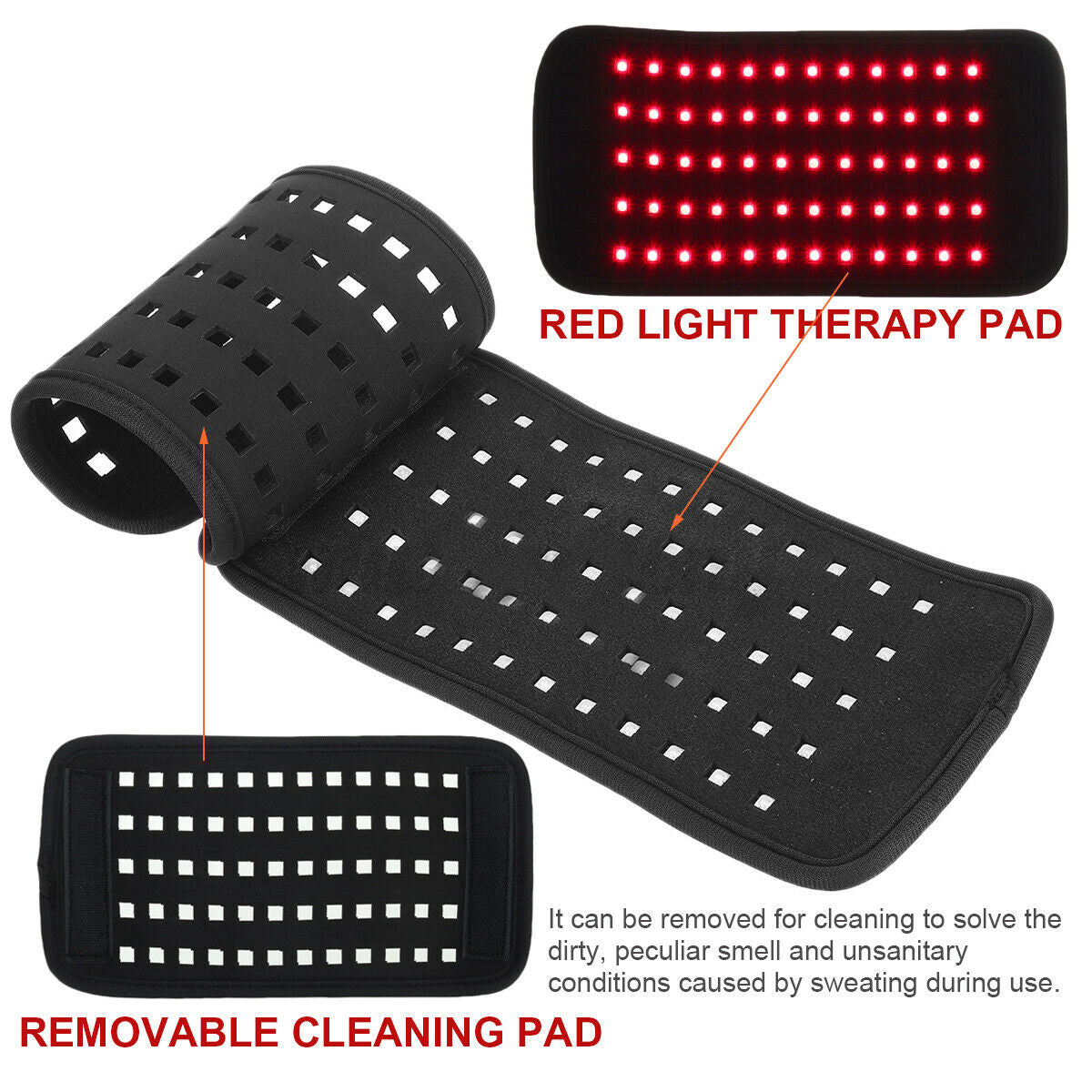 NEW LED Red Light Belt 660nm&850nm Infrared Light Therapy Pad for Body Fatigue Deep Therapy for Back Knee Hands Feet Relief