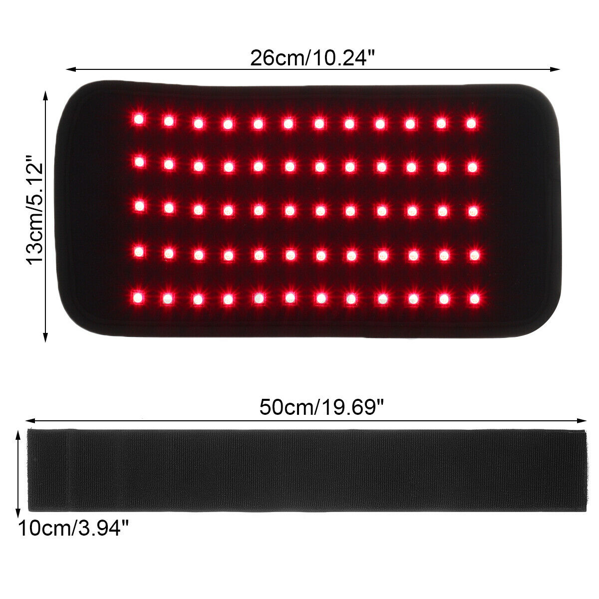NEW LED Red Light Belt 660nm&850nm Infrared Light Therapy Pad for Body Fatigue Deep Therapy for Back Knee Hands Feet Relief