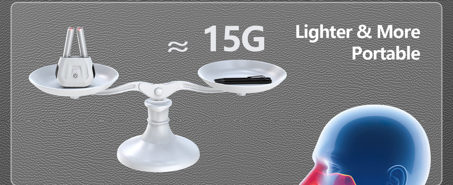 Cordless Red Light Nasal Therapy Device Rhinitis Relief Tool Infrared Nasal Therapy Device for Improving Nasal Ventilation