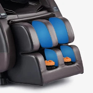 Massage Chair with SL Track 22 Nodes Foot Rollers and Heating Pads, Recliner Chair with Bluetooth Speakers, Neck Shoulder Back a