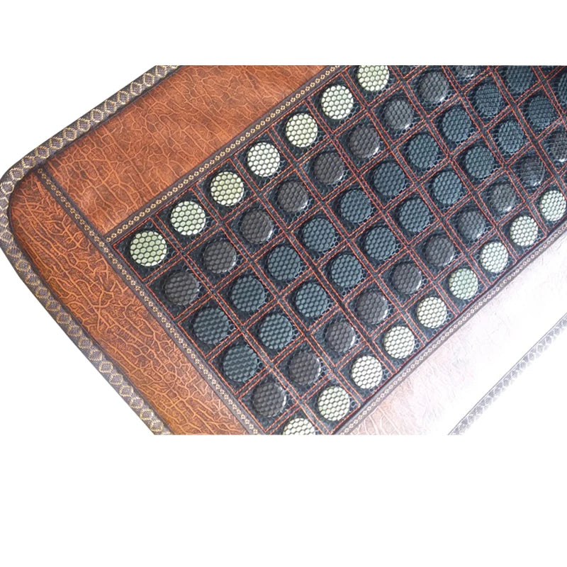 New Far Infrared Heating Jade Mat Hot Stones Jade Tourmaline Pad Therapy Heat Pad- Mesh Mattress Adjustable Timer & Temperature