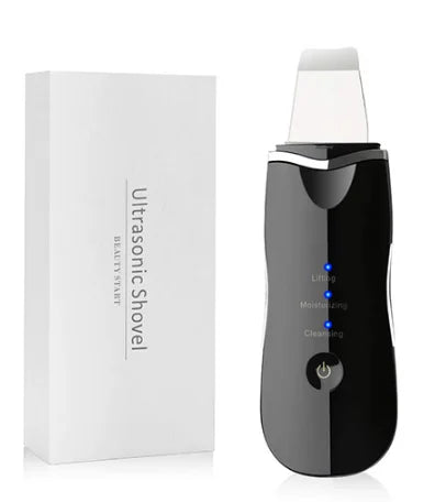Ultrasonic Skin Scrubber Deep Facial Cleaner Ion Acne Blackhead Remover Peeling Shovel Cleaner Facial Massager Face Lift Machine