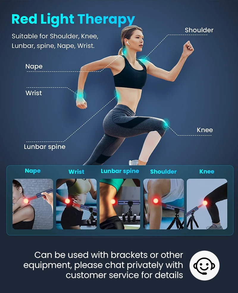 Infrared light therapy ,  Lámpara médica portátil Cold Pain Treatment, Infrared Light Therapy Wand for Hair,  Feet, Full body