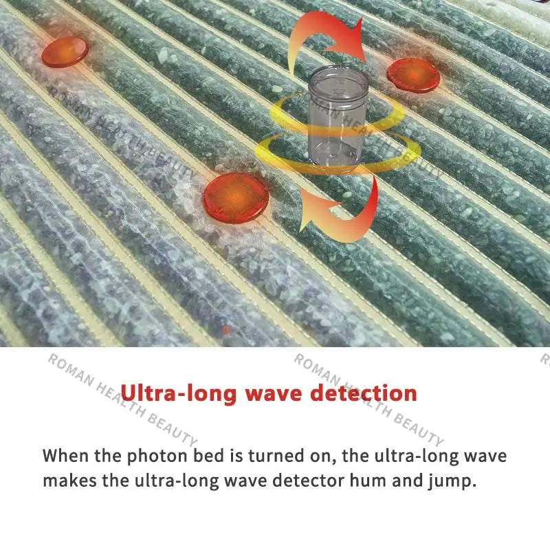 Far Infrared PEMF Heating Pad Photons Massage Natural Bio-Crystal Chakra Ultra-Long Wave Mat Crystal Magnetic Therapy Cushion