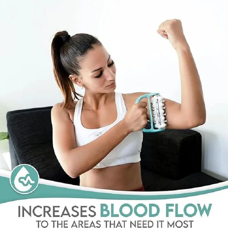 Lymphatic Drainage Massager Fascia Release and Cellulite Remover Muscle Massage Roller Portable Mini Trigger Point Handheld