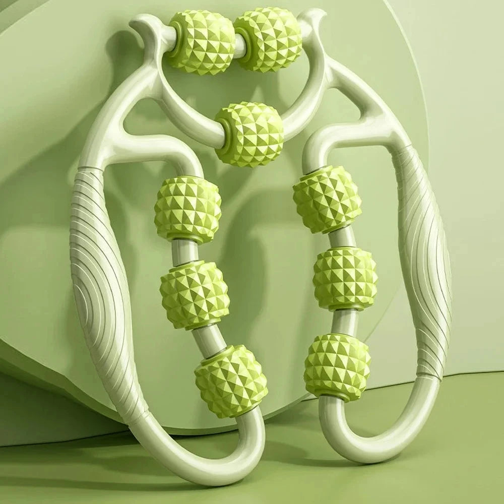 1Pcs 9-Wheel Fascia Muscle Roller for Cellulite,Massage, and Muscle Soreness