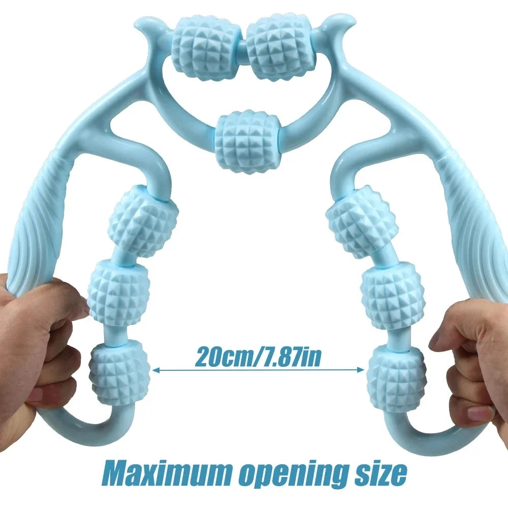 1Pcs 9-Wheel Fascia Muscle Roller for Cellulite,Massage, and Muscle Soreness