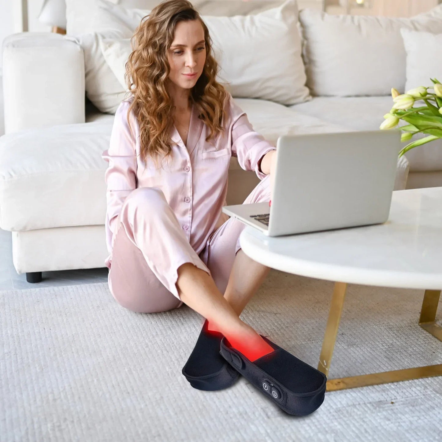 Infrared Red Light Therapy Slippers  - Improve Circulation & Relieve Foot Pain