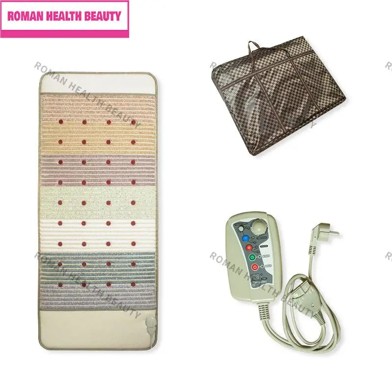 Far Infrared PEMF Heating Pad Photons Massage Natural Bio-Crystal Chakra Ultra-Long Wave Mat Crystal Magnetic Therapy Cushion