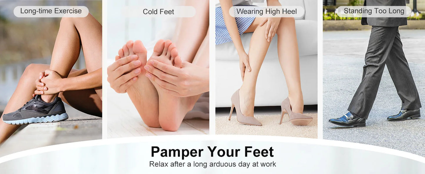 Medcursor Shiatsu Foot Massager Machine with Heat Deep Kneading Therapy Muscle Relaxation Pain Relief Electric Foot Massage