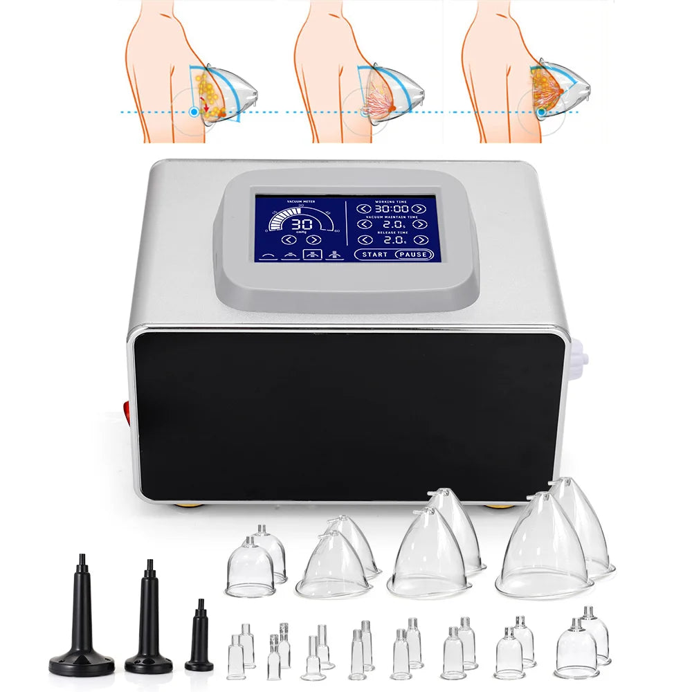 Vacuum Therapy Butt Lift Breast Enlargement Machine Lymph Detox Cupping Massage Slimming Skin Care Body Shaping Equipment