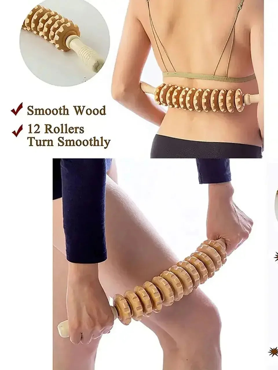 Wooden Fascia Body Massager – Cellulite & Muscle Pain Relief