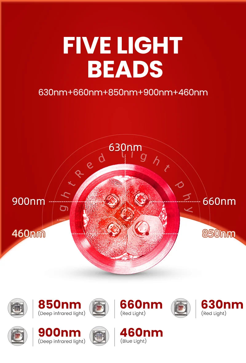 Infrared light therapy ,  Lámpara médica portátil Cold Pain Treatment, Infrared Light Therapy Wand for Hair,  Feet, Full body