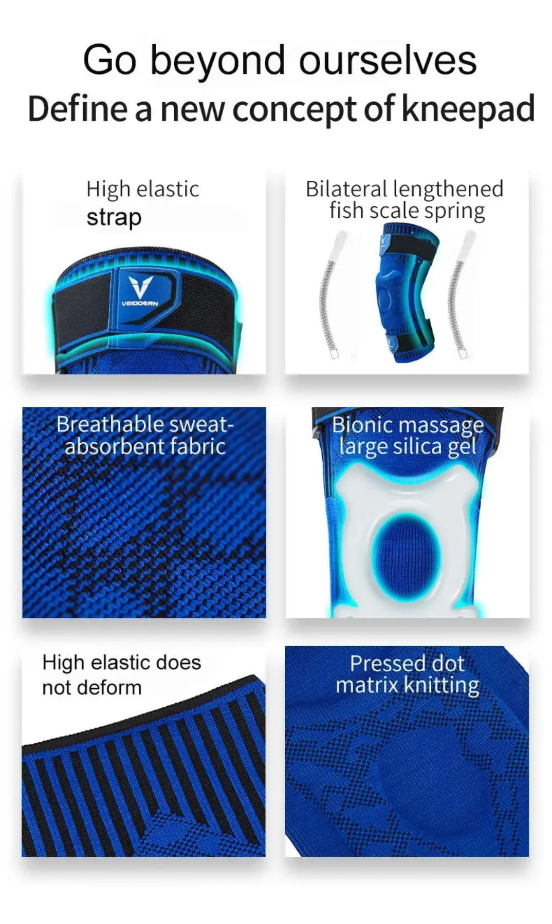 Professional Knee Brace with Side Stabilizers