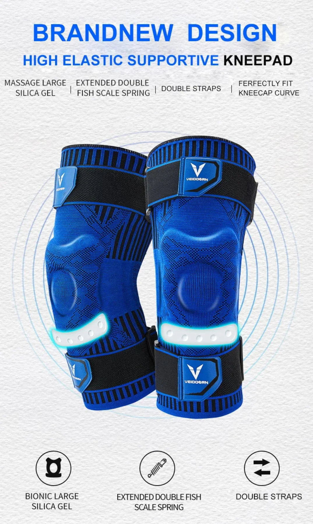 Professional Knee Brace with Side Stabilizers
