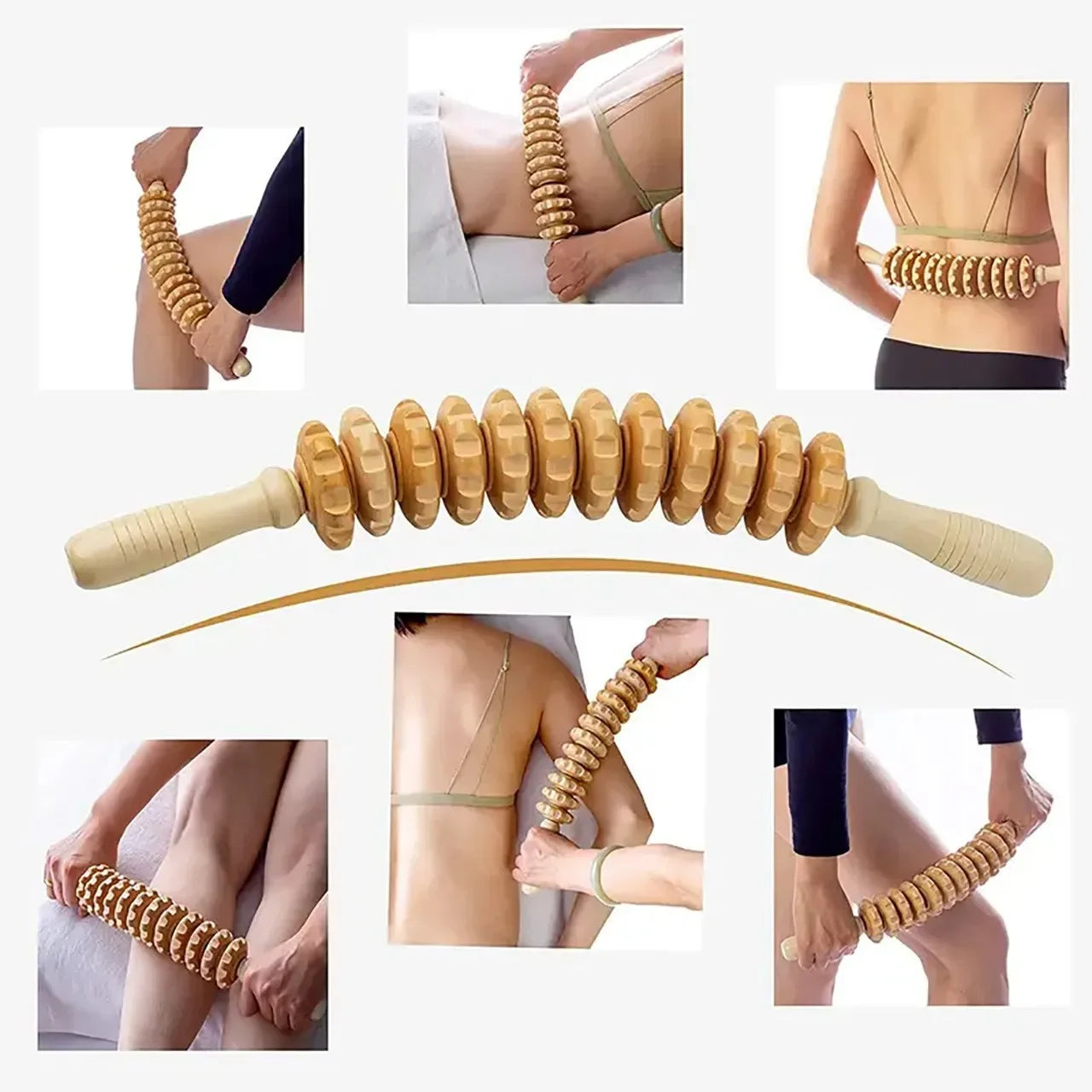 Wooden Fascia Body Massager – Cellulite & Muscle Pain Relief