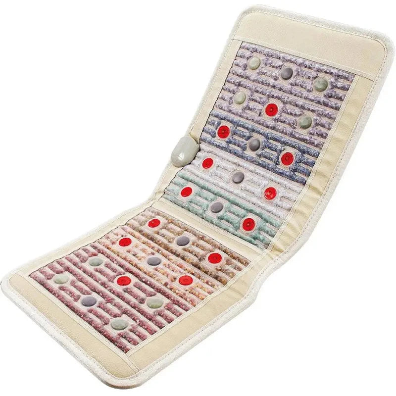 Rainbow Crystal Heating Massage Mat Kristralmate Pulse Magnetic Field Therapy PEMF Photon Red Light Relieves Pain Yoga Mattress