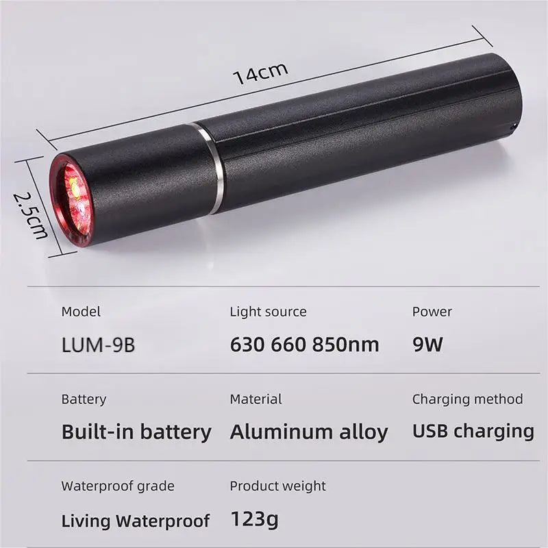 Infrared light therapy ,  Lámpara médica portátil Cold Pain Treatment, Infrared Light Therapy Wand for Hair,  Feet, Full body