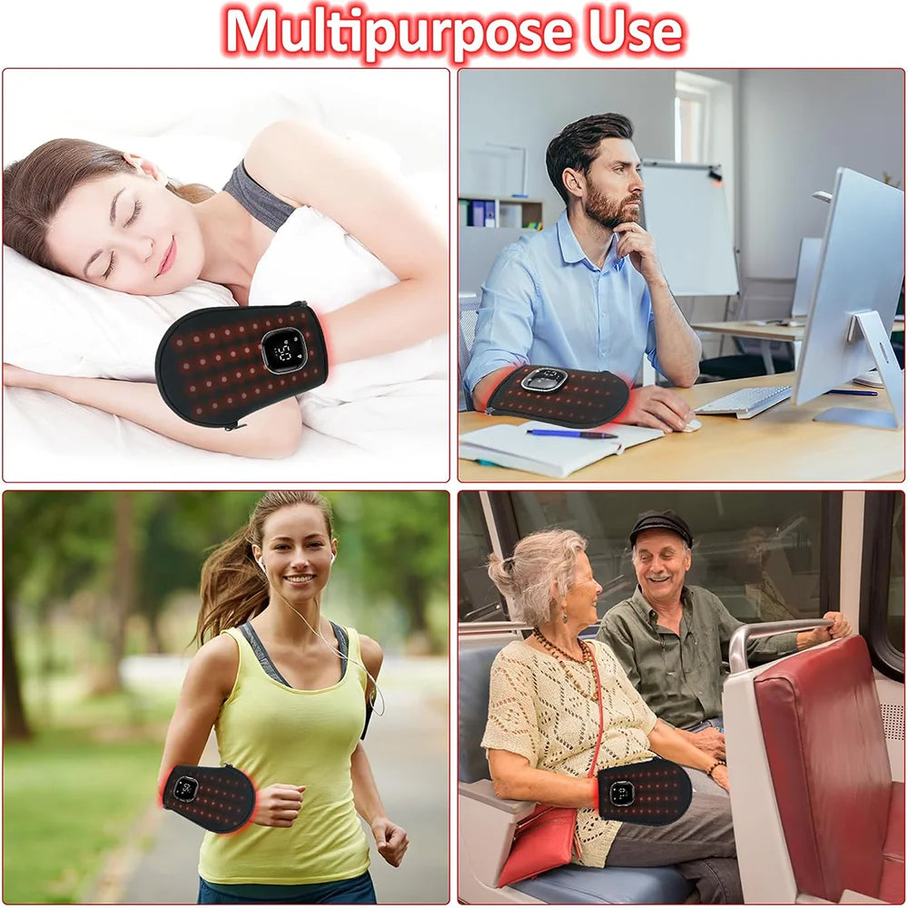 Red light therapy glove for hand pain relief and joint support