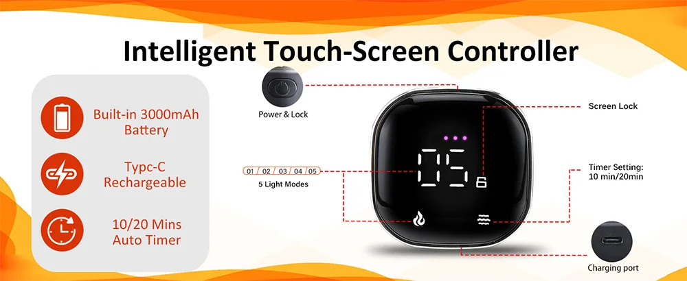 Red light therapy glove for hand pain relief and joint support