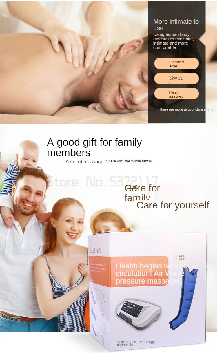 Portable Lymphatic Drainage Massager  Detoxifying Pressotherapy Machine, Air Pressure Therapy for Enhanced Circulation