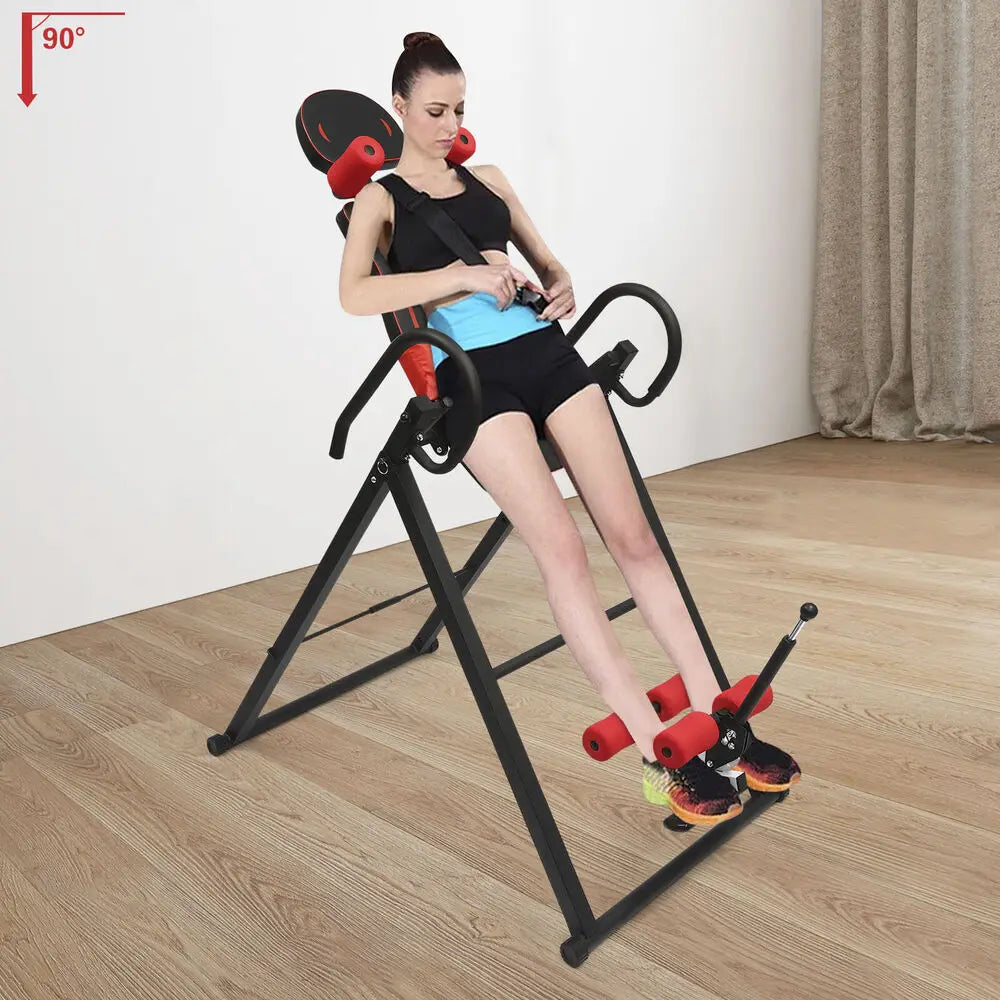 Inversion Table Back Pain Therapy Teeter Relief Fitness Hang Gravity Heavy Duty
