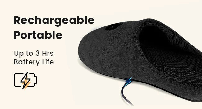 Rechargeable Red Light Slippers Infrared LED Light Therapy for Foot Pain Relief
