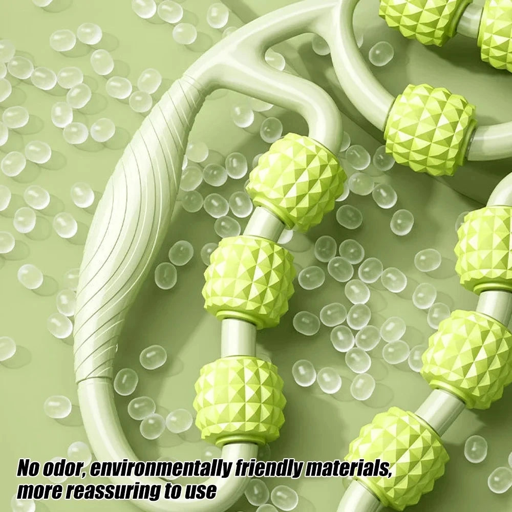 1Pcs 9-Wheel Fascia Muscle Roller for Cellulite,Massage, and Muscle Soreness