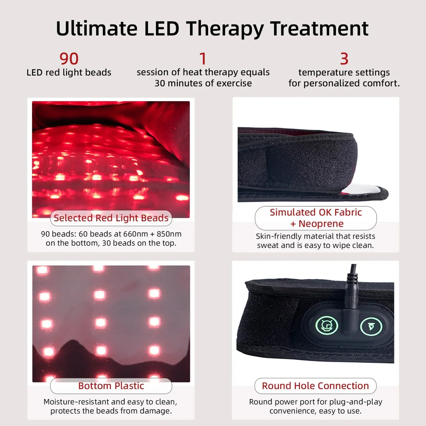 Infrared Red Light Therapy Slippers  - Improve Circulation & Relieve Foot Pain