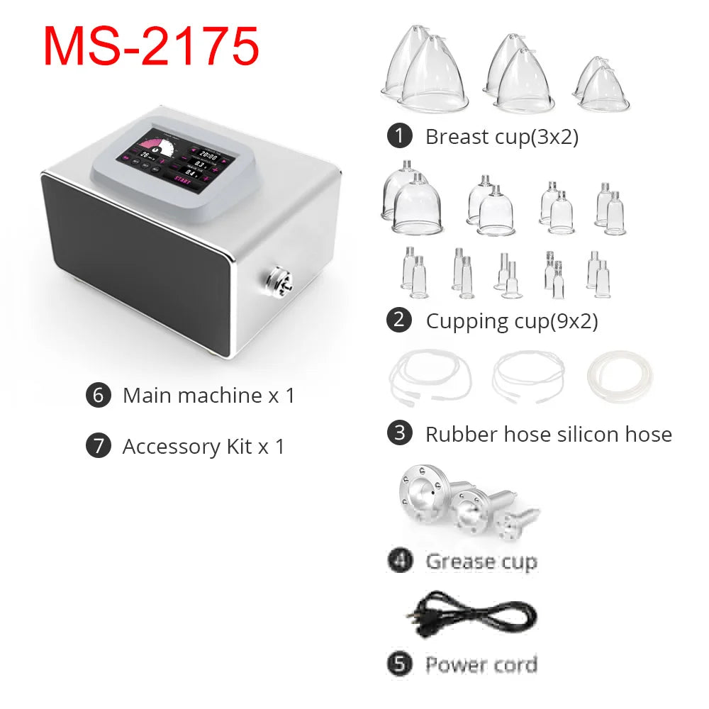 Vacuum Therapy Butt Lift Breast Enlargement Machine Lymph Detox Cupping Massage Slimming Skin Care Body Shaping Equipment