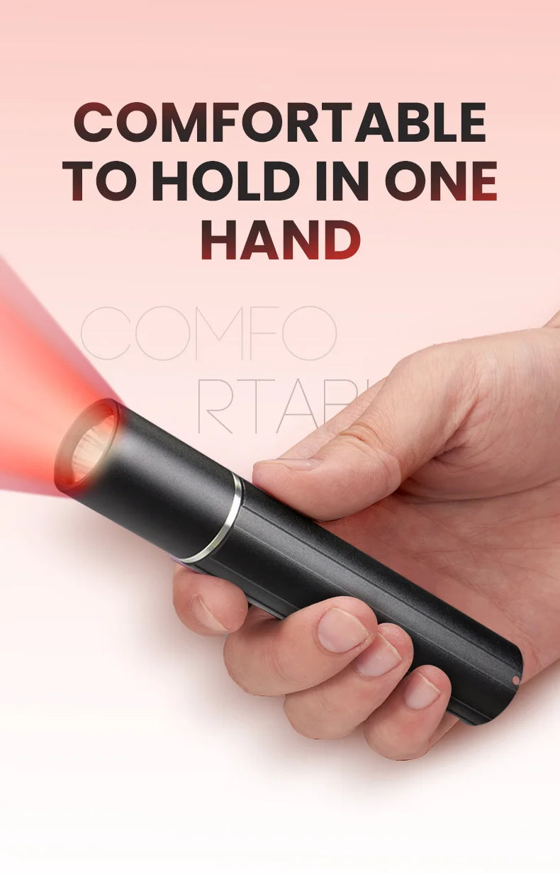 Infrared light therapy ,  Lámpara médica portátil Cold Pain Treatment, Infrared Light Therapy Wand for Hair,  Feet, Full body