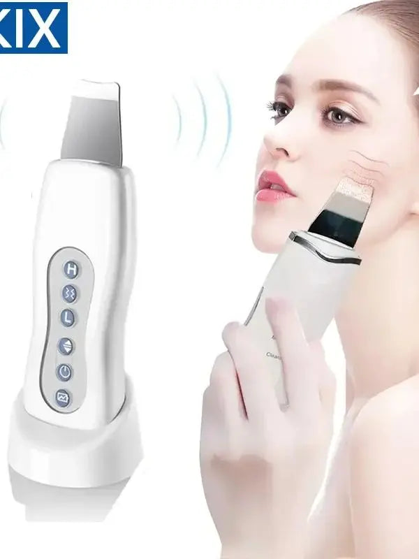 Ultrasonic Skin Scrubber Cleaner Face Cleaning Acne Removal Facial Spa Massager Ultrasound Peeling Clean Machine
