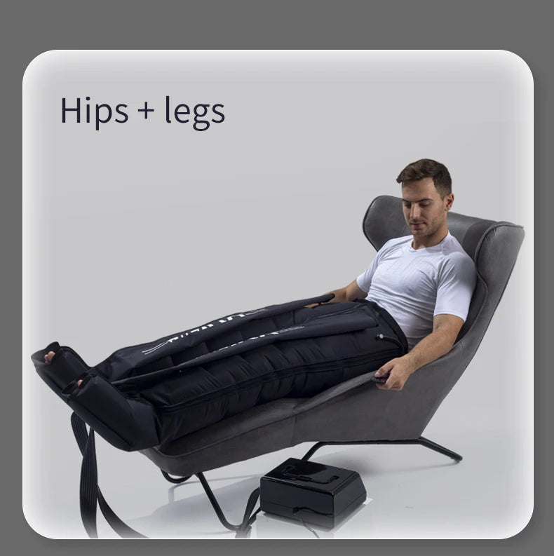 Pressotherapy Air Compression Foot Muscle Massager Leg Recovery Boots lymphatic drainage machine  Relax Physiotherapy 8Cavity